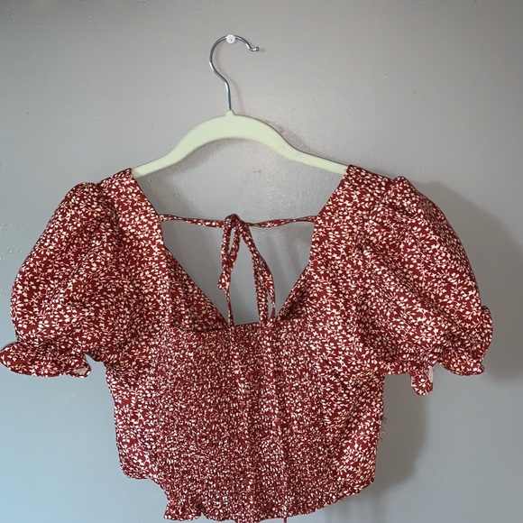 Foral cropped blouse - Picture 2 of 3